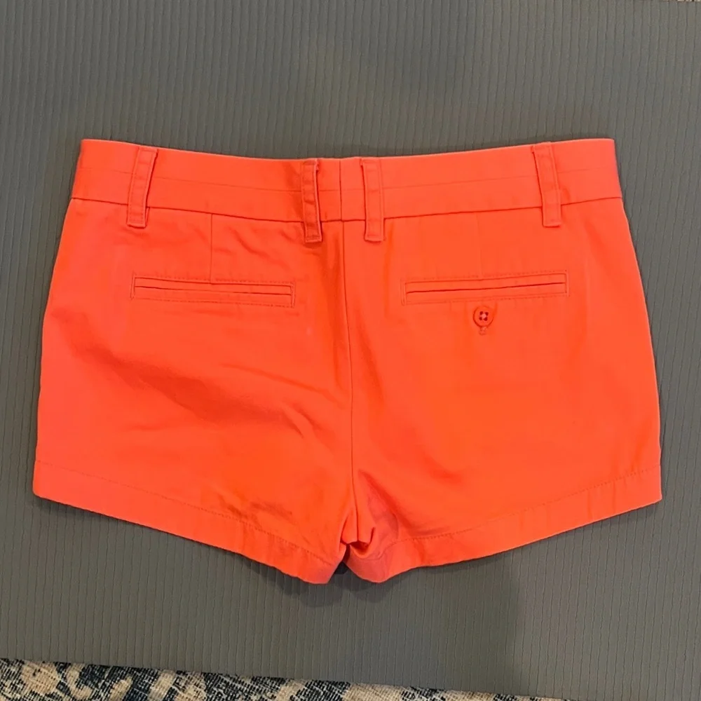J. Crew Vibrant Coral Chino broken in Shorts size 6 - Picture 9 of 9